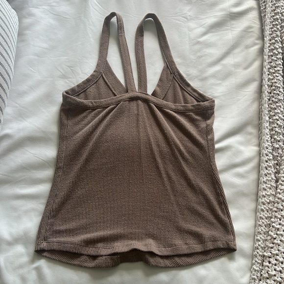 Free People Intimately Brown Ribbed Tank - Picture 2 of 3